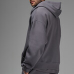 Oscar Oversize Zip Hoodie // Dark Gray (S)