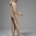 Tobias Oversize Hoodie // Light Brown (S)