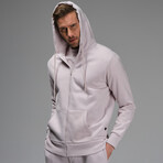 Fabian Zip Hoodie // Lila (2XL)