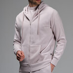 Fabian Zip Hoodie // Lila (XL)