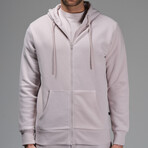 Fabian Zip Hoodie // Lila (2XL)