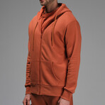 Graysen Zip Hoodie // Reddish (S)