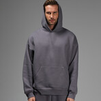 Stephen Oversize Hoodie // Dark Gray (S)