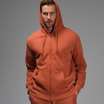 Graysen Zip Hoodie // Reddish (M)