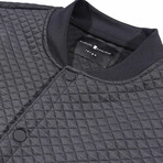 Quilted Bomber Jacket // Black (S)