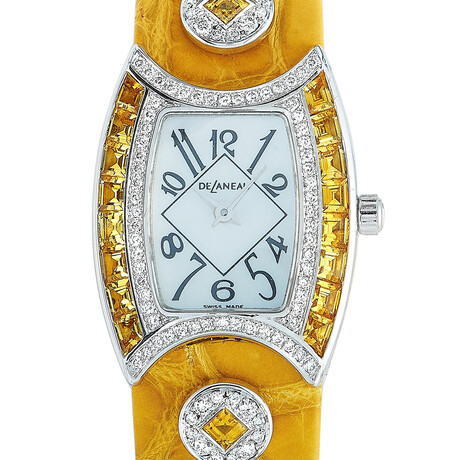 DeLaneau Ladies First Lady Quartz // LFL074 WG NN082 // Unworn