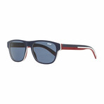 Dior Homme // Men's Flag 2 Classic Rectangular Sunglasses // Red, White, Blue + Blue