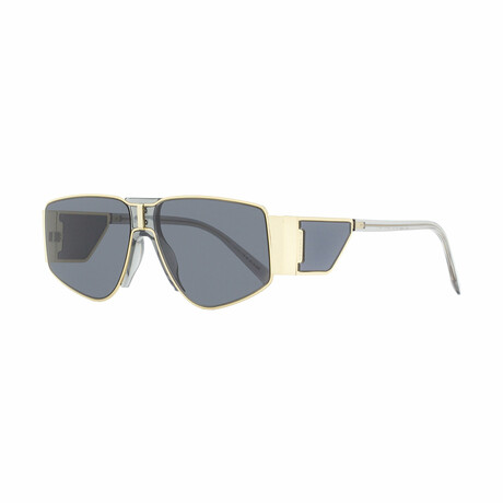 Givenchy // Unisex Blinder Shield Sunglasses // Gold + Gray