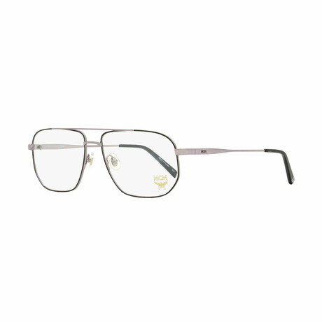 MCM // Men's Rectangular Aviator Optical Frames // Gunmetal, Black