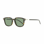 Dior Homme // Men's Technicity Classic Sunglasses // Dark Havana + Green