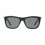 Dior Homme // Men's Black Tie Wayfarer Sunglasses // Black + Gray