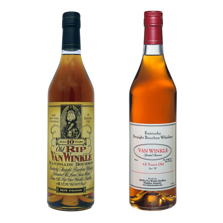 Pappy Van Winkle 10 & 12 Year Bourbon Set // Set of 2 // 750 ml Each