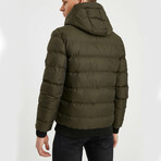 Artic Puff Jacket // Olive Green (S)
