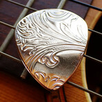 Antique American Silver Brass Guitar Pick