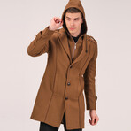 Columbus Coat // Dark Camel (M)