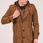 Columbus Coat // Dark Camel (M)