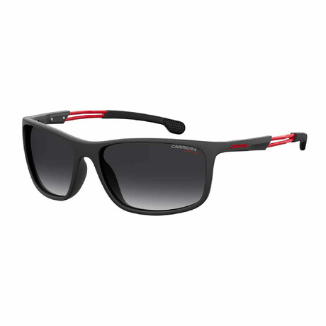 Carrera // Men's Sport Wrap Sunglasses // Matte Black + Dark Gray