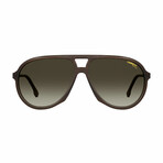 Carrera // Men's Round Aviator Sunglasses // Brown + Brown Shaded