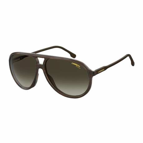 Carrera // Men's Round Aviator Sunglasses // Brown + Brown Shaded