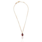 Superoro // 18K Rose Gold Amethyst Necklace // 20" // Pre-Owned