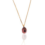 Superoro // 18K Rose Gold Amethyst Necklace // 20" // Pre-Owned
