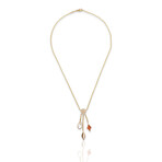 Kabana // 14K Yellow Gold Diamond + Multi Gemstone Necklace // 16" // Pre-Owned