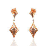Kabana // 14K Rose Gold + Pink Mother of Pearl Drop Earrings // Pre-Owned
