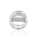 Mauboussin // 18K White Gold Diamond Twin Ring I // Ring Size: 4.75 // Pre-Owned