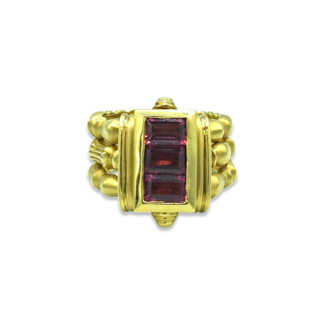 SeidenGang // 18K Yellow Gold Tourmaline Ring // Ring Size: 6.75 // Pre-Owned