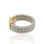 Fred Paris // Force 10 18K Yellow Gold 6 Diamond Ring // Ring Size: 4.25 // Pre-Owned