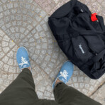 Chill Pill AF Trainer // Washed Denim + Classic White (M 4.5 / W 6)