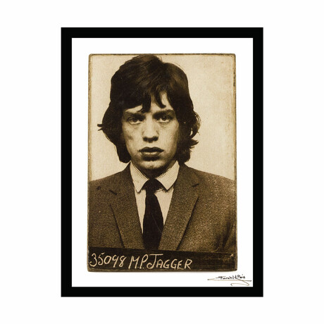 Mick Jagger 1967 Mugshot