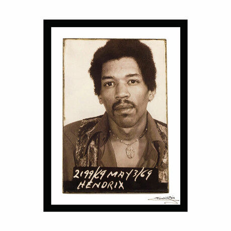 Jimi Hendrix 1969 Mugshot