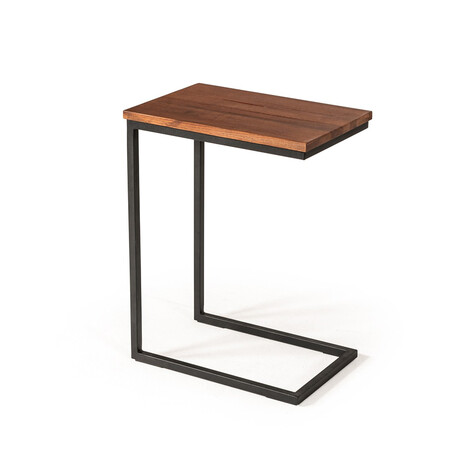 Twiner // Modern Aged Oak Side Table