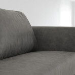 Jade // Modern Dark Gray Fabric Sofa