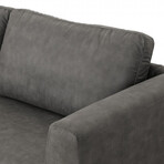 Jade // Modern Dark Gray Fabric Sofa