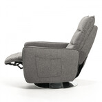 Fairfox // Modern Gray Fabric Recliner Chair