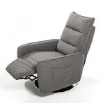 Fairfox // Modern Gray Fabric Recliner Chair