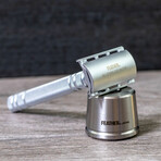 Feather Double Edge Razor + Stand // Stainless Steel