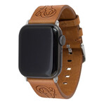 Los Angeles Rams Leather Apple Watch Band // Tan (38/40/41mm + Long Band)