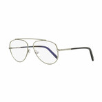 Tom Ford // Men's Blue-Light Blocking Aviator Optical Frames // Gunmetal