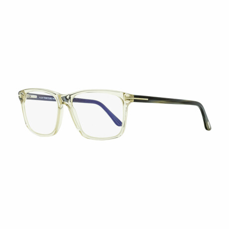 Tom Ford // Unisex Rectangular Modern Optical Frames // Transparent Gray, Gray Horn