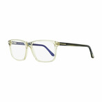 Tom Ford // Unisex Rectangular Modern Optical Frames // Transparent Gray, Gray Horn