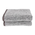 Everplush // Diamond Jacquard Towels Bath Towel // Set of 2