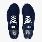 Chill Pill AF Trainer // Navy Wool + Classic White (M 4.5 / W 6)