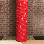 Textured Vase // Large (Red)