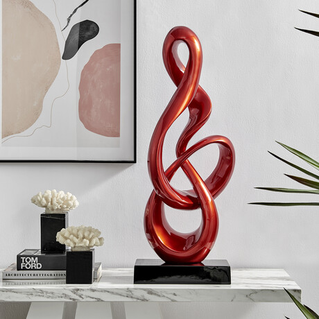 Antilia Abstract Sculpture // Large (Red)
