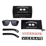 ViceRays® Unisex Non-Polarized Sunglasses // Classic Series // Pitch Black