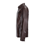 Kendric Leather Jacket // Chestnut (L)