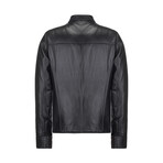 Brennan Leather Jacket // Black (4XL)